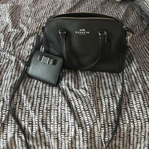 Coach Black Crossbody and Matching Wallet